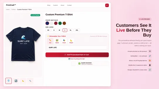 WTPBiz Merch Designer screenshot