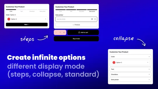 Advanced Product Options screenshot