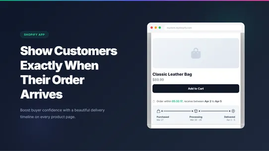 Estimated Delivery Date ‑ OCS screenshot