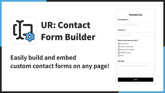 UR: Contact Form Builder screenshot