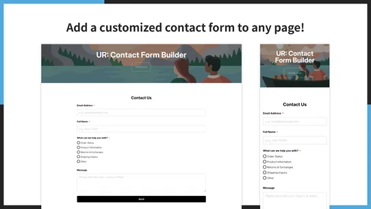 UR: Contact Form Builder screenshot