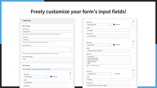 UR: Contact Form Builder screenshot