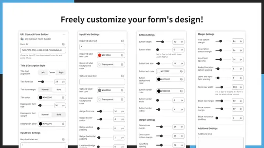 UR: Contact Form Builder screenshot