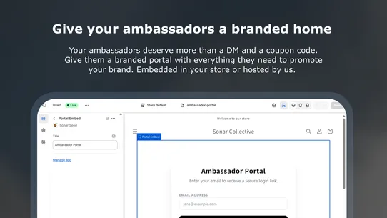 Sonar Seed Gifting &amp; Affiliate screenshot