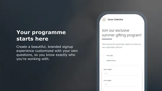 Sonar Seed Gifting &amp; Affiliate screenshot
