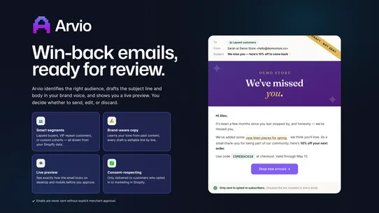 Arvio: AI Business Assistant screenshot
