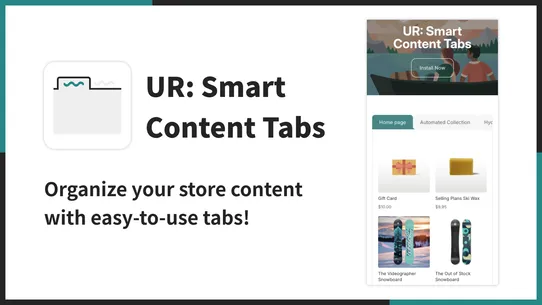 UR: Smart Content Tabs screenshot