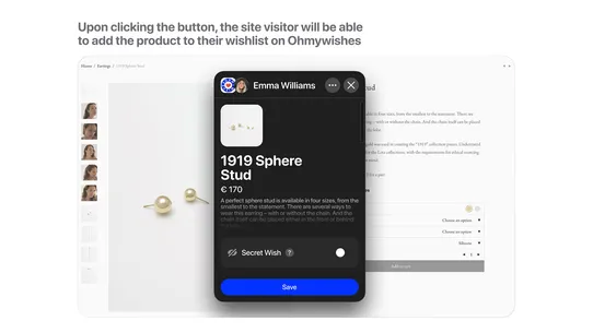 Ohmywishes Button screenshot