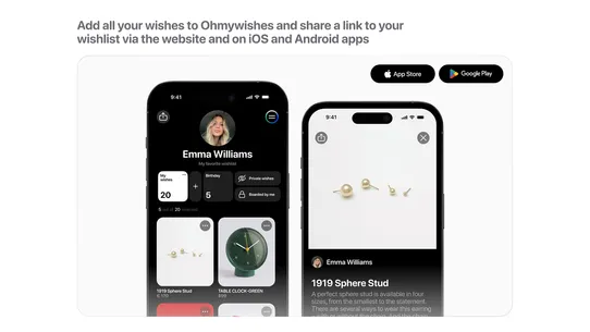 Ohmywishes Button screenshot