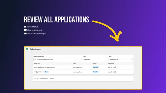 Block Form screenshot