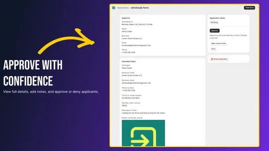 Block Form screenshot