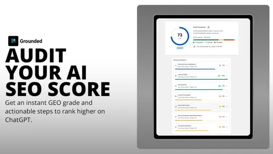 Grounded GEO: SEO for AI screenshot