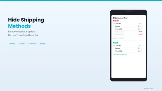 ShipGate ‑ Shipping rules screenshot