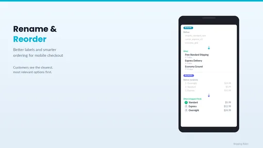 ShipGate ‑ Shipping rules screenshot