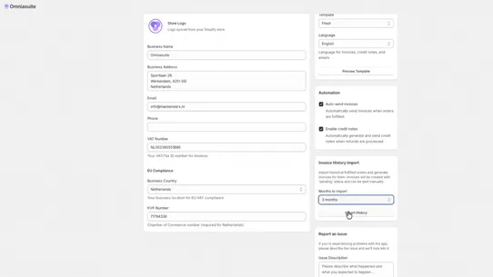 Auto Invoicer by Omniasuite screenshot