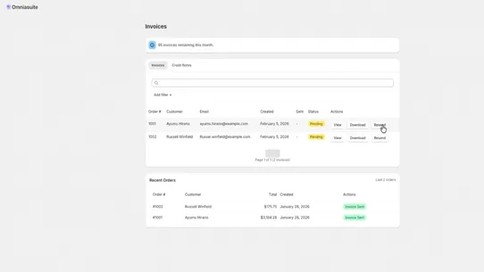 Auto Invoicer by Omniasuite screenshot