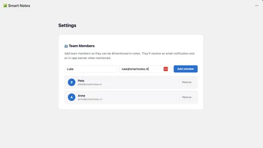 Smart Notes: Team Order Notes screenshot