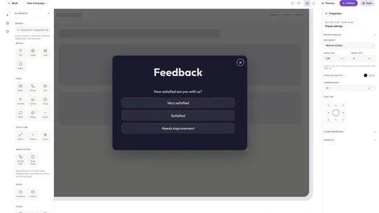 CoroBlock ‑ Popup Builder screenshot