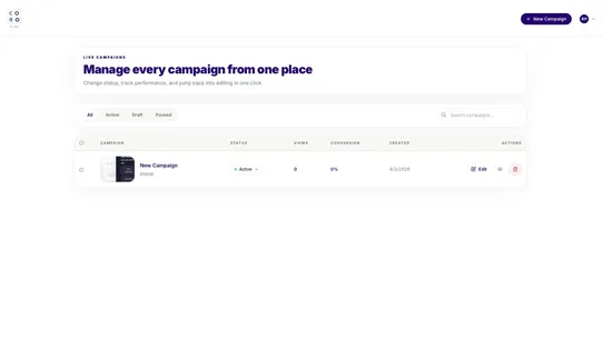 CoroBlock ‑ Popup Builder screenshot