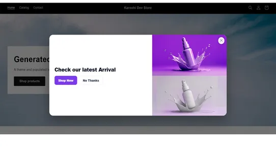 Karoohi Marketing Popups screenshot