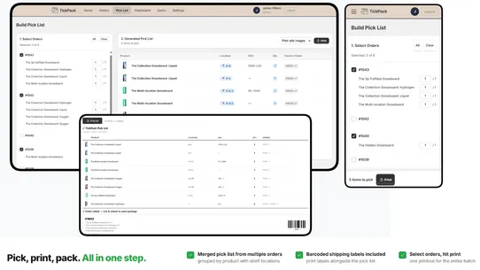 TickPack: Scan, Verify &amp; Pack screenshot