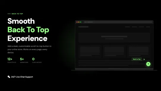 Scrollify: Back To Top Button screenshot