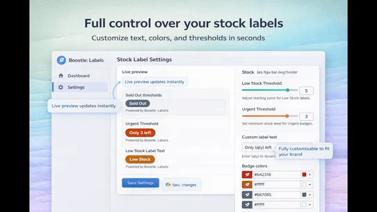 Boostle: Labels screenshot