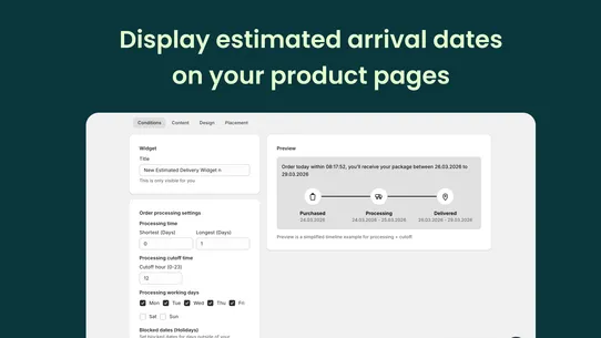 S: Estimated Delivery Date screenshot