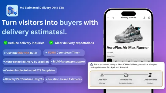 MS Estimated Delivery Date ETA screenshot