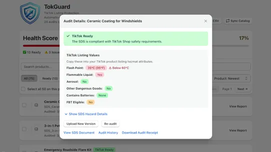 TokGuard screenshot