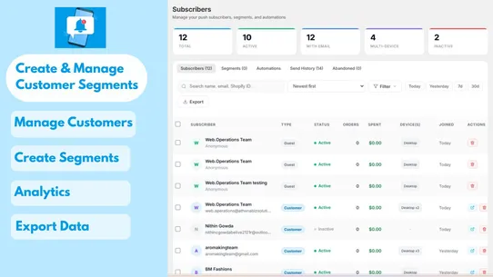 Web Push Notifications ‑ Easy screenshot