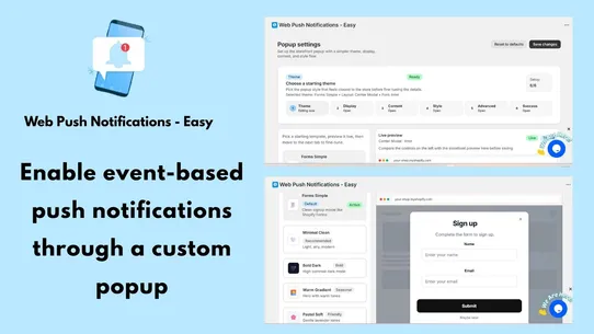 Web Push Notifications ‑ Easy screenshot