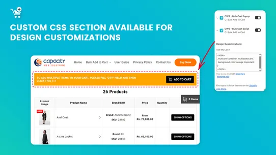 C: Bulk Add to Cart screenshot