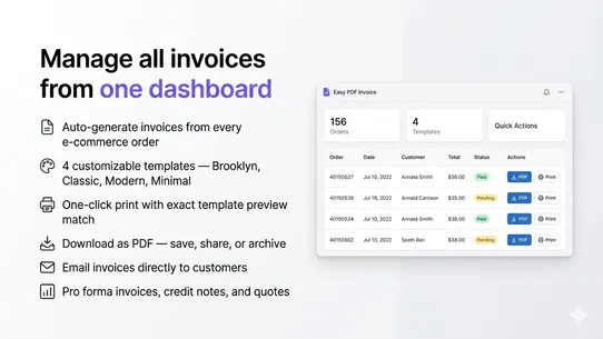 Easy PDF Invoice screenshot