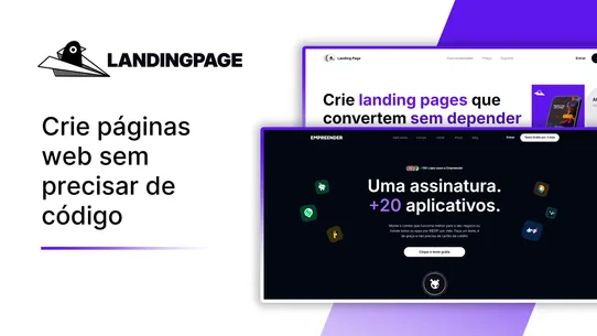 Landing Page Empreender screenshot