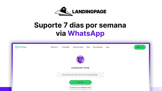 Landing Page Empreender screenshot