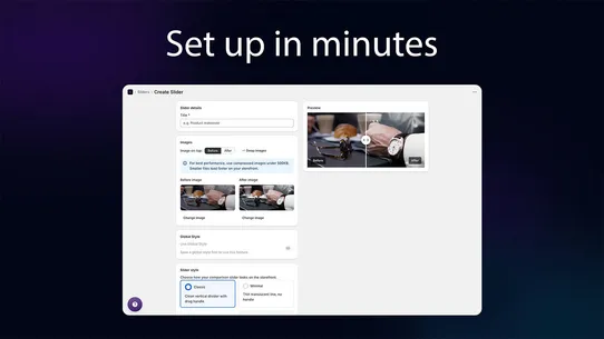 FlipSlide Before After Image screenshot