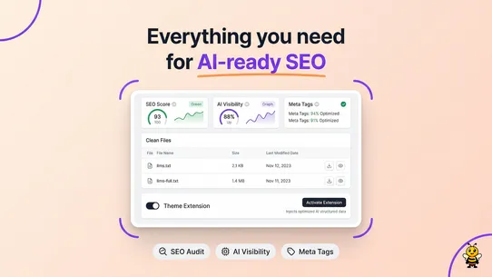 Bee AI SEO screenshot