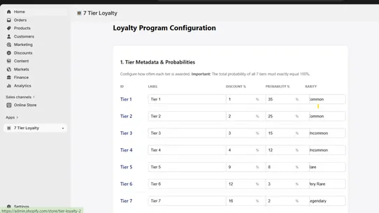 Profit Saver: 7‑Tier Loyalty screenshot