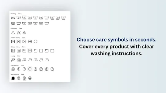 Clothix ‑ Laundry Symbols screenshot
