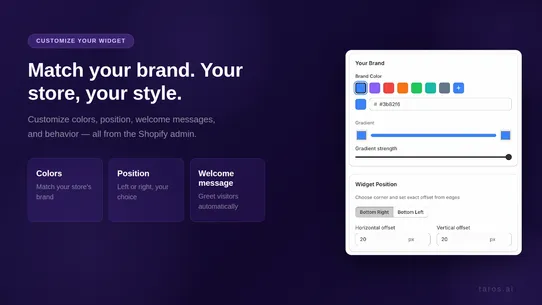 Taros ‑ Automated Support Chat screenshot
