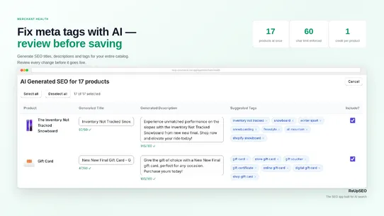 ReUpSEO screenshot