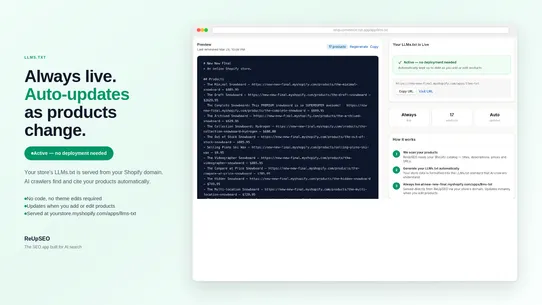 ReUpSEO screenshot