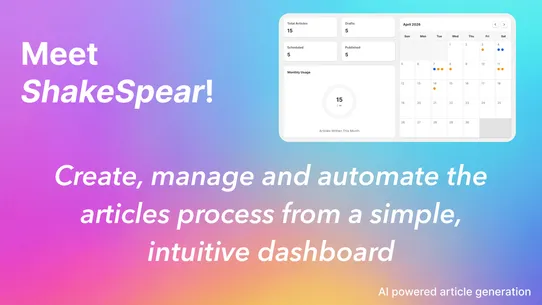ShakeSpear: AI SEO Blog Writer screenshot