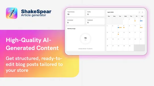 ShakeSpear: AI SEO Blog Writer screenshot