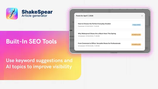 ShakeSpear: AI SEO Blog Writer screenshot