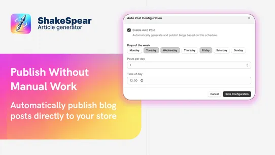ShakeSpear: AI SEO Blog Writer screenshot