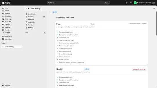 AccessComply screenshot