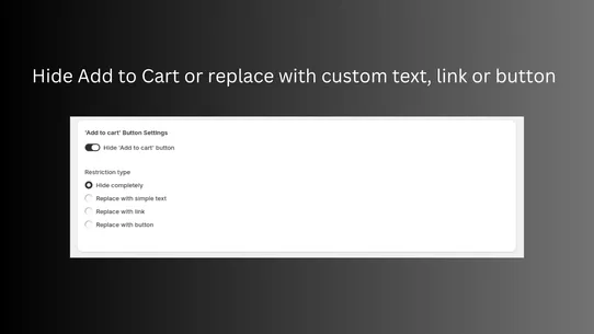 HIDR: Hide Price &amp; Add to Cart screenshot