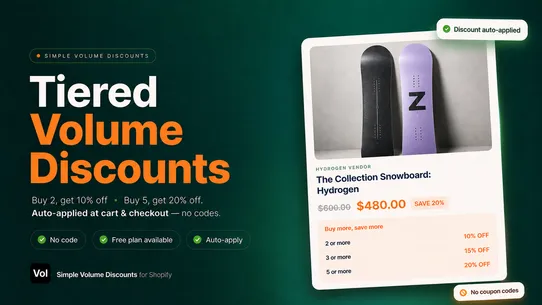 Simple Volume Discounts screenshot
